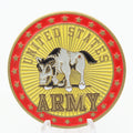 United States Army Mule Mascot Challenge Coin 1.75 Inch Copper Pre-owned