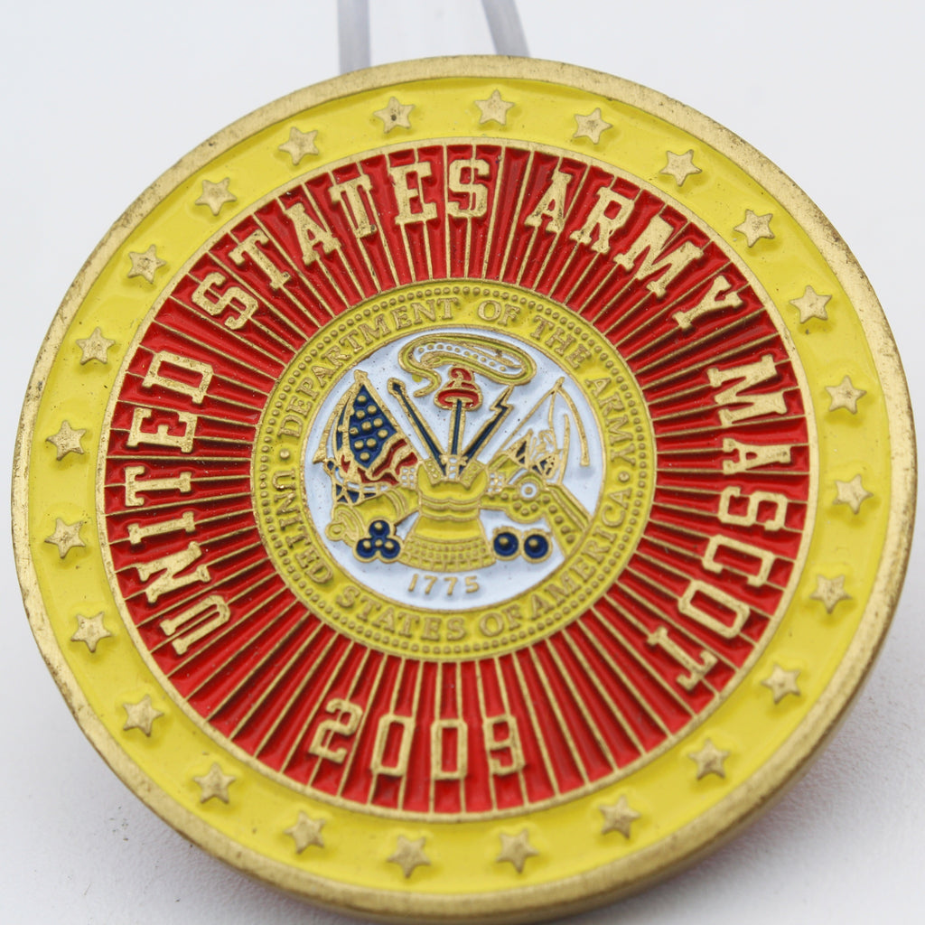 United States Army Mule Mascot Challenge Coin 1.75 Inch Copper Pre-owned