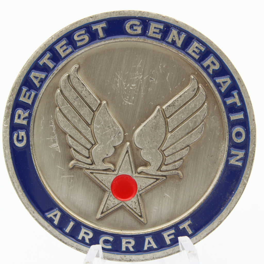 Liberty Jump Team Challenge Coin Greatest Generation Airborne Aircraft 1.75 Inch Copper Pre-owned