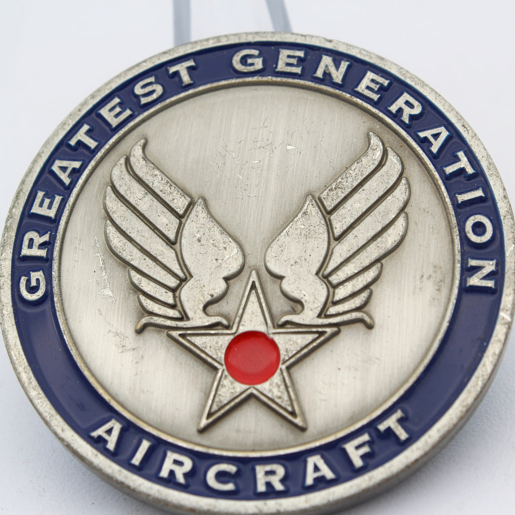Liberty Jump Team Challenge Coin Greatest Generation Airborne Aircraft 1.75 Inch Copper Pre-owned