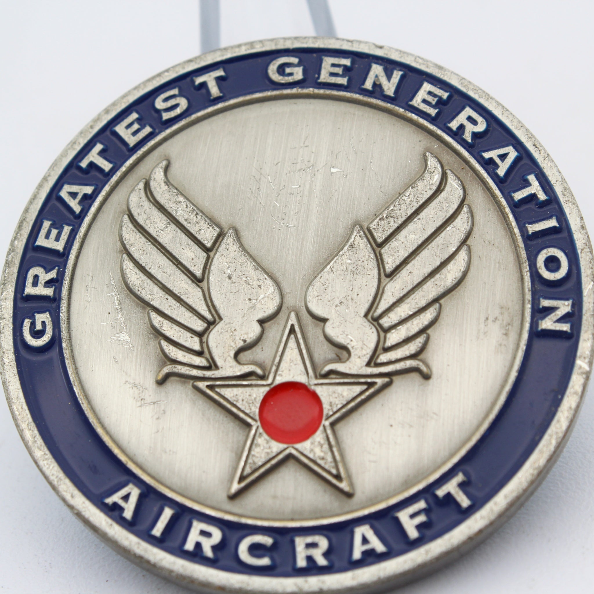 Liberty Jump Team Challenge Coin Greatest Generation Airborne Aircraft 1.75 Inch Copper Pre-owned