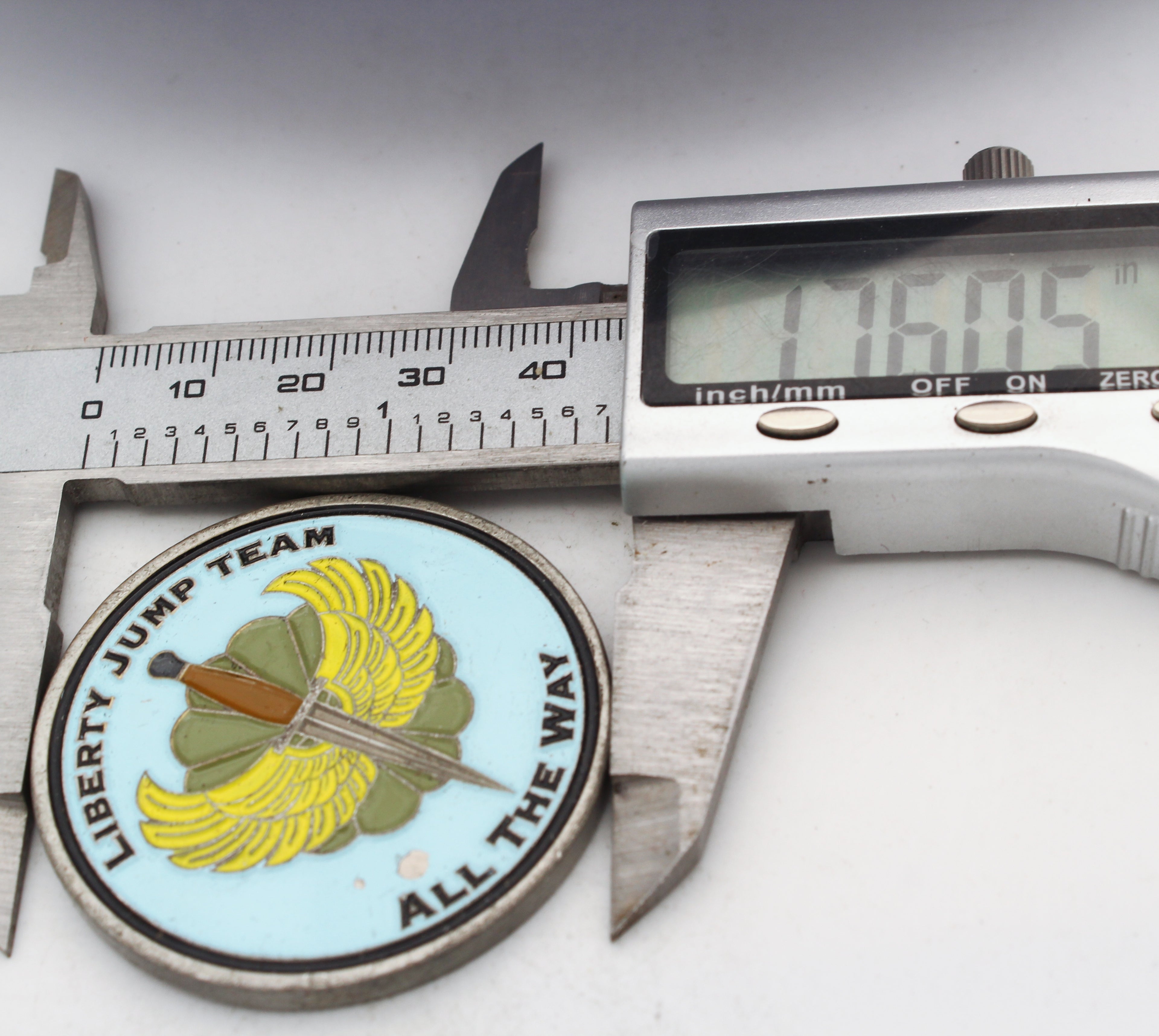 Liberty Jump Team Challenge Coin Greatest Generation Airborne Aircraft 1.75 Inch Copper Pre-owned