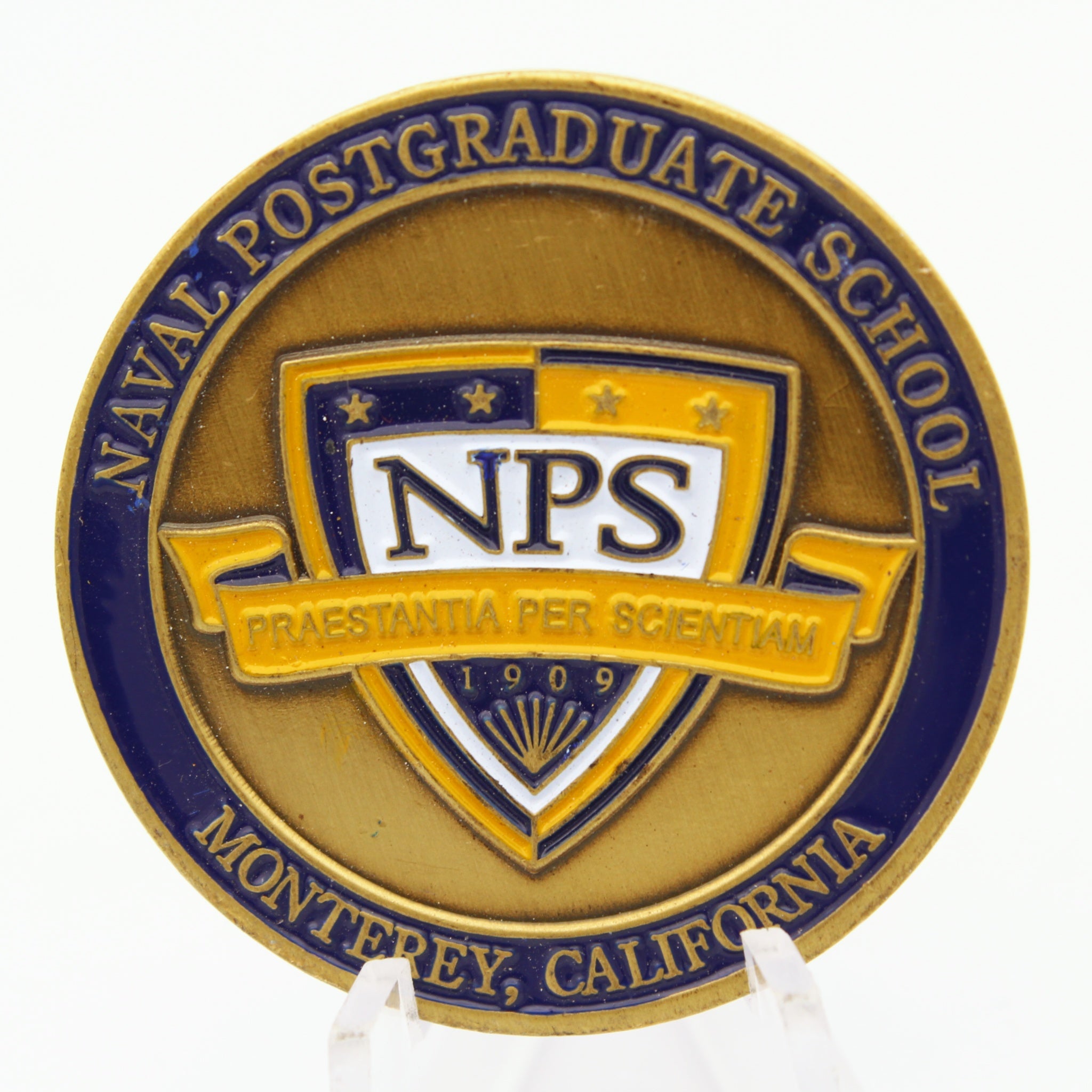 Naval Postgraduate School Centennial Challenge Coin 1909–2009 Monterey NPS Pre-owned