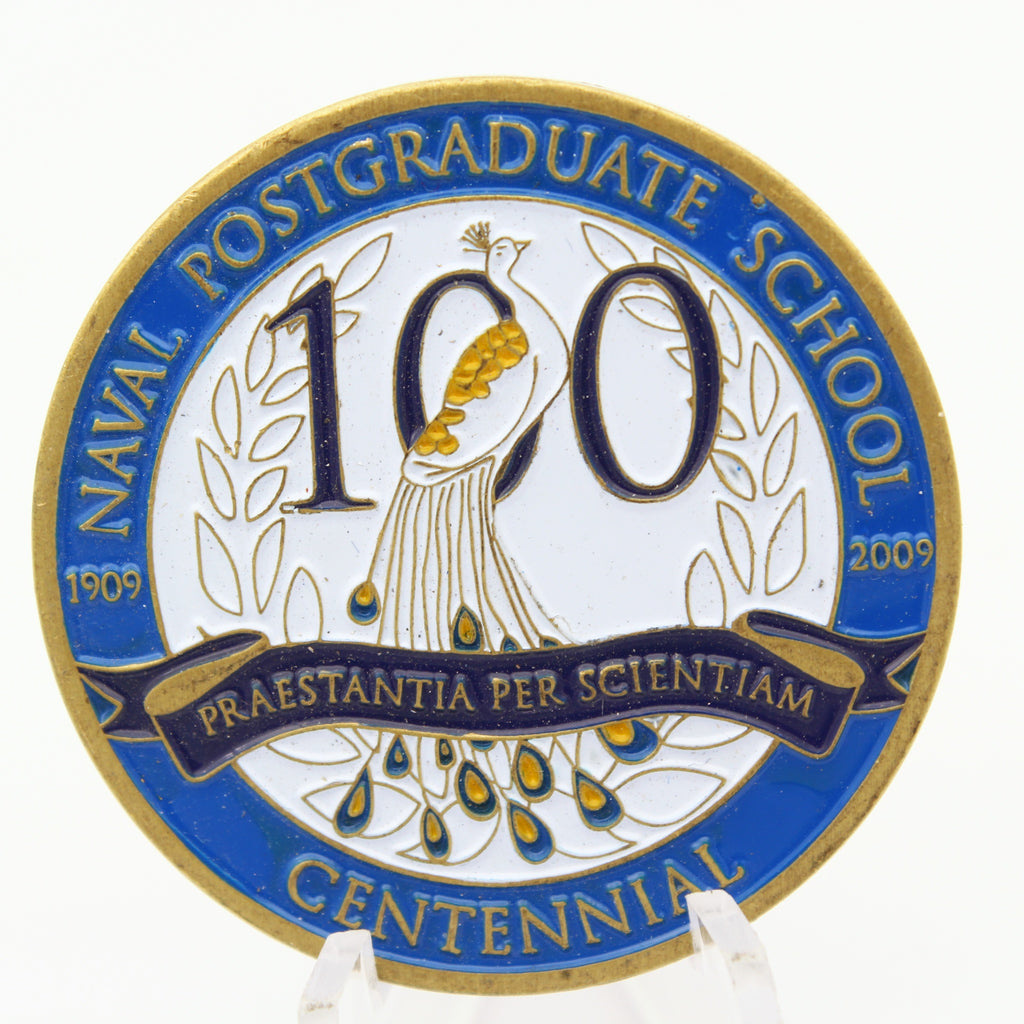 Naval Postgraduate School Centennial Challenge Coin 1909–2009 Monterey NPS Pre-owned