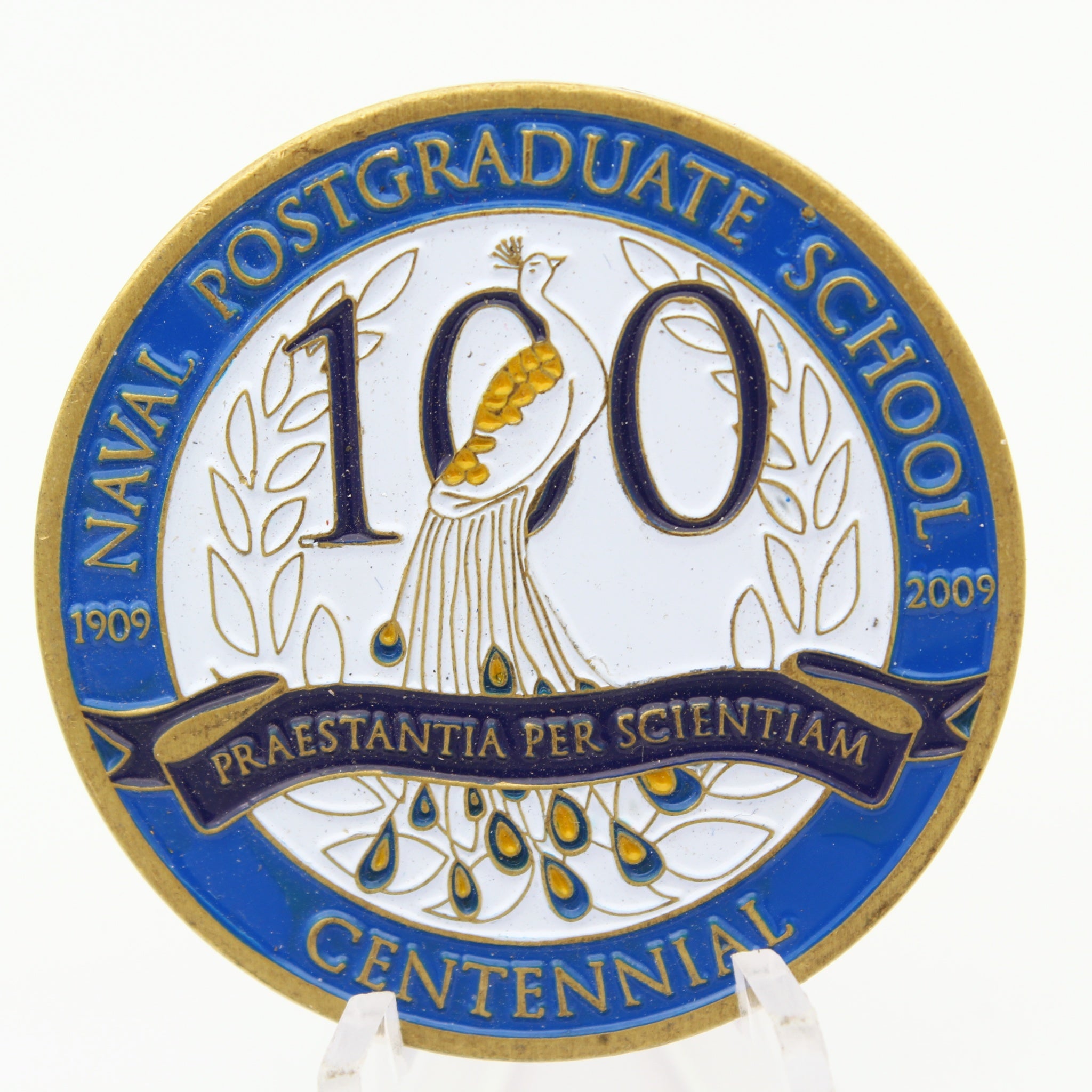 Naval Postgraduate School Centennial Challenge Coin 1909–2009 Monterey NPS Pre-owned