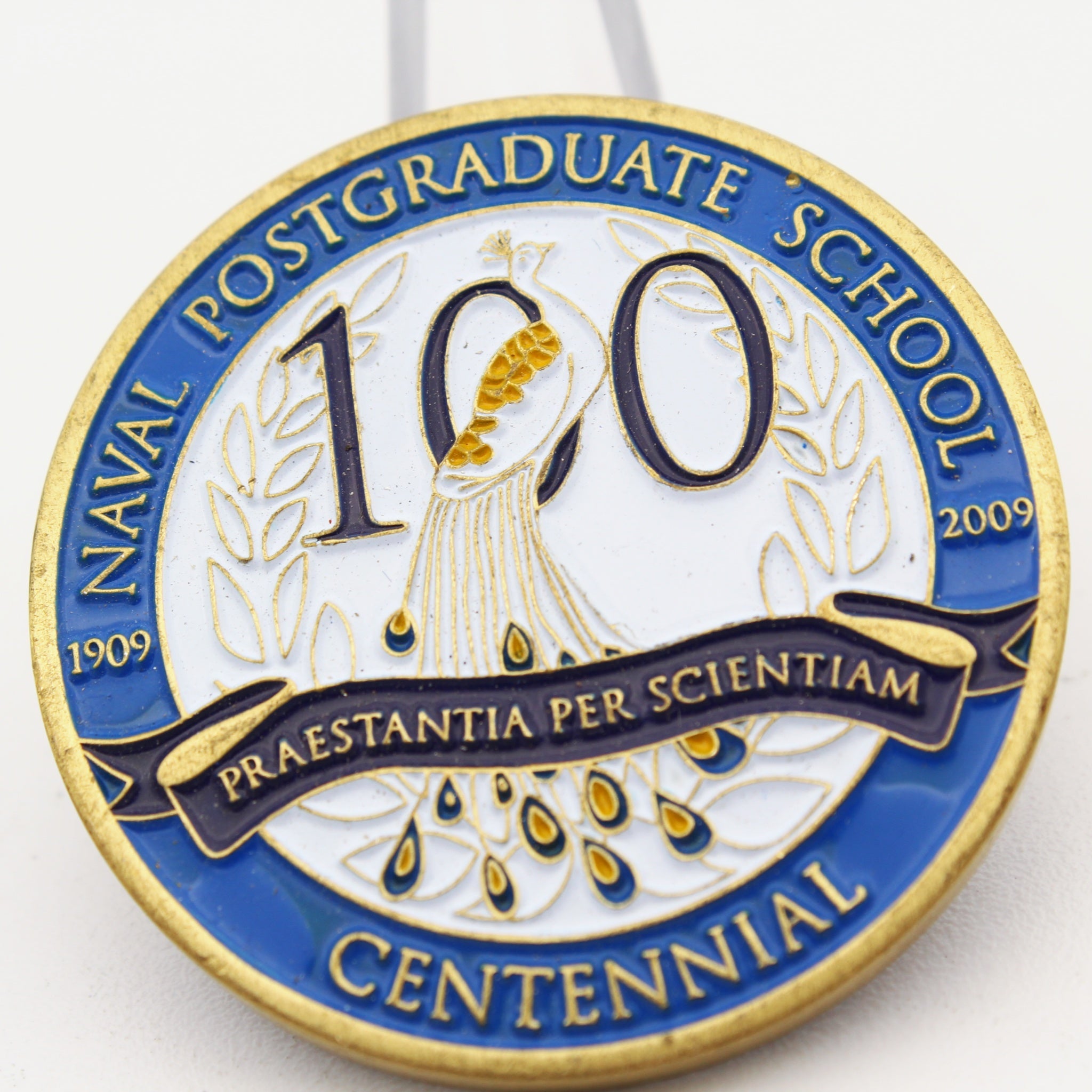 Naval Postgraduate School Centennial Challenge Coin 1909–2009 Monterey NPS Pre-owned