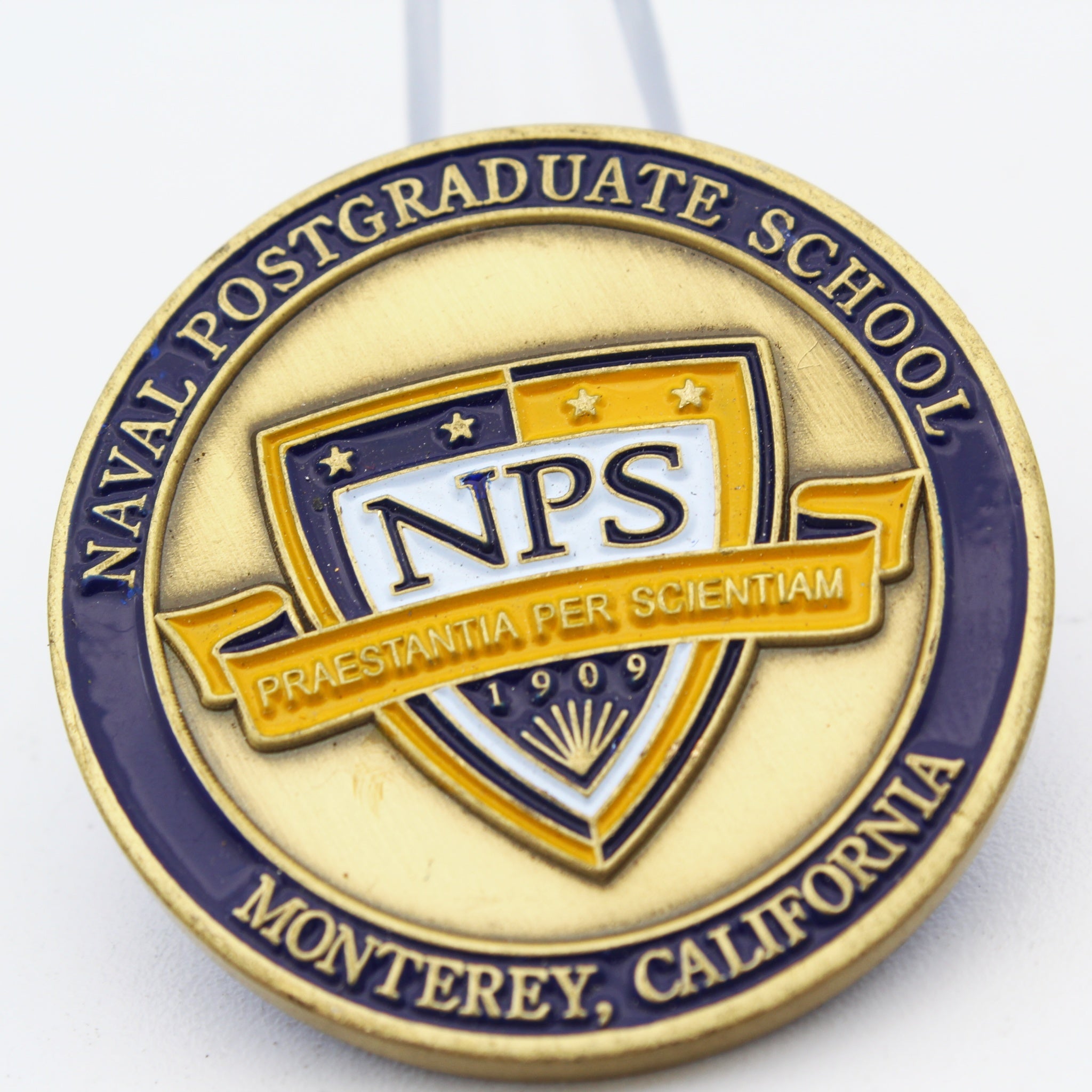 Naval Postgraduate School Centennial Challenge Coin 1909–2009 Monterey NPS Pre-owned