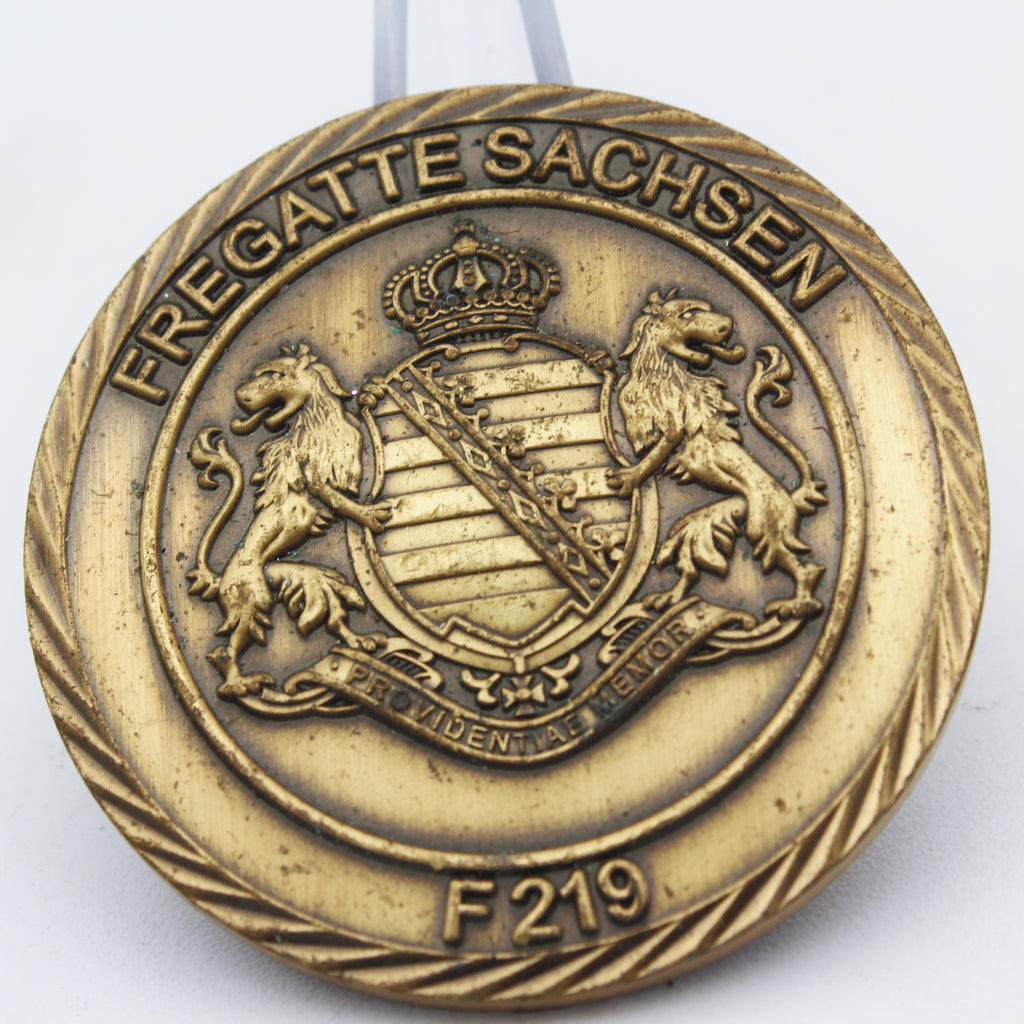Fregatte Sachsen F219 Challenge Coin German Navy Crest Military Collectible Pre-owned