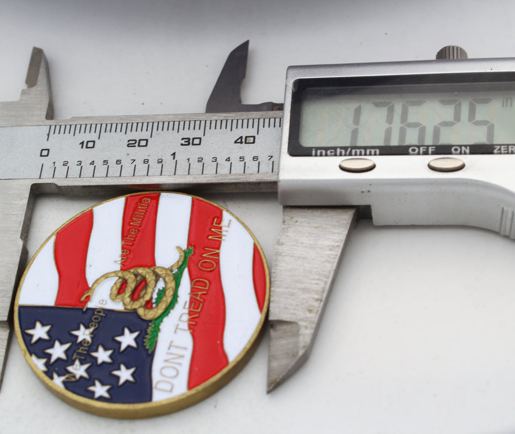 Don't Tread On Me Challenge Coin 2nd Amendment Patriotic Gadsden Flag 2013