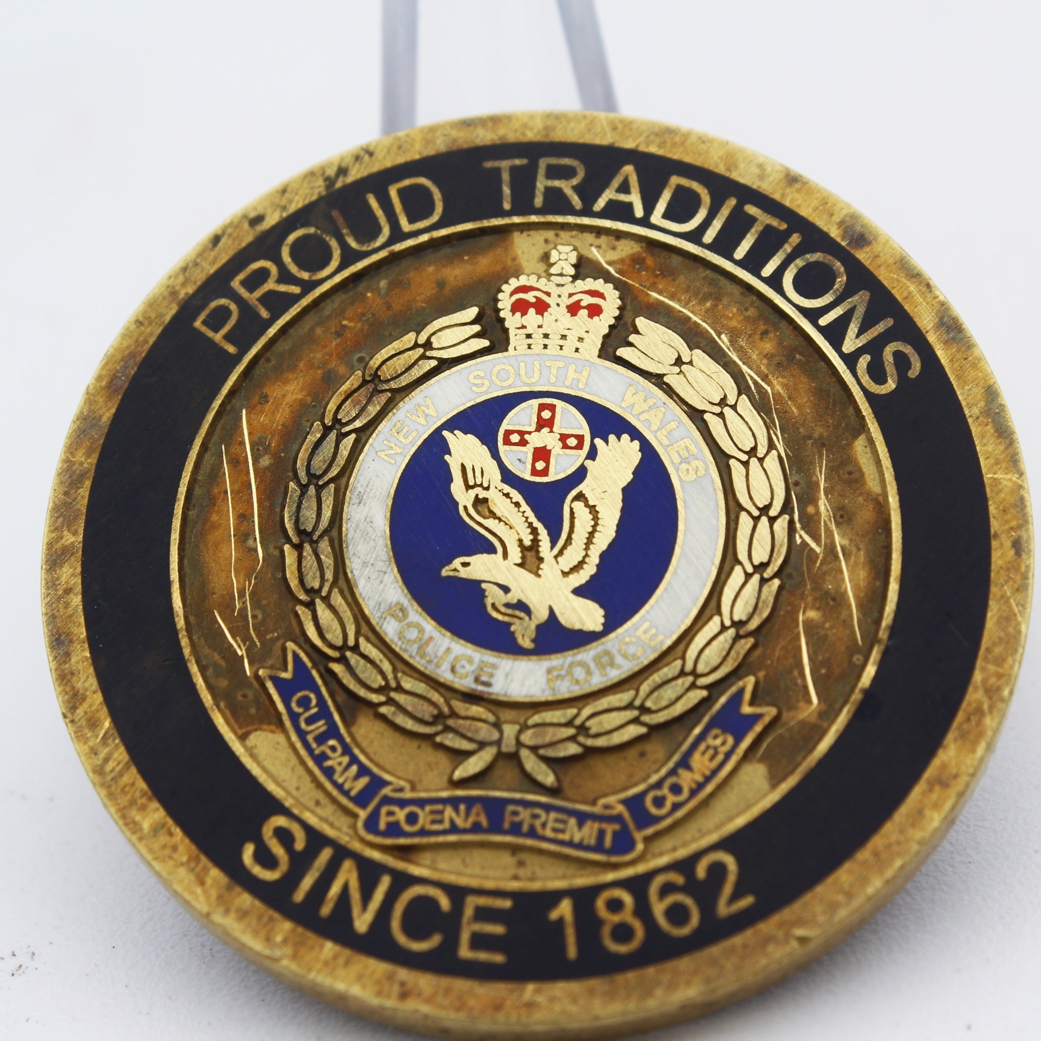 New South Wales NSW Police Force Deputy Commissioner Challenge Coin 1.65" Copper Pre-owned