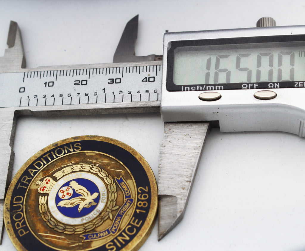 New South Wales NSW Police Force Deputy Commissioner Challenge Coin 1.65" Copper Pre-owned