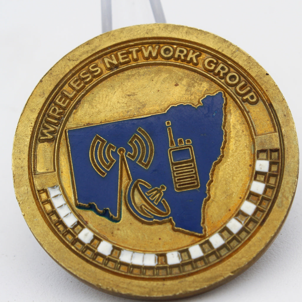 New South Wales Police Wireless Network Group Challenge Coin 1.65" Copper Pre-owned