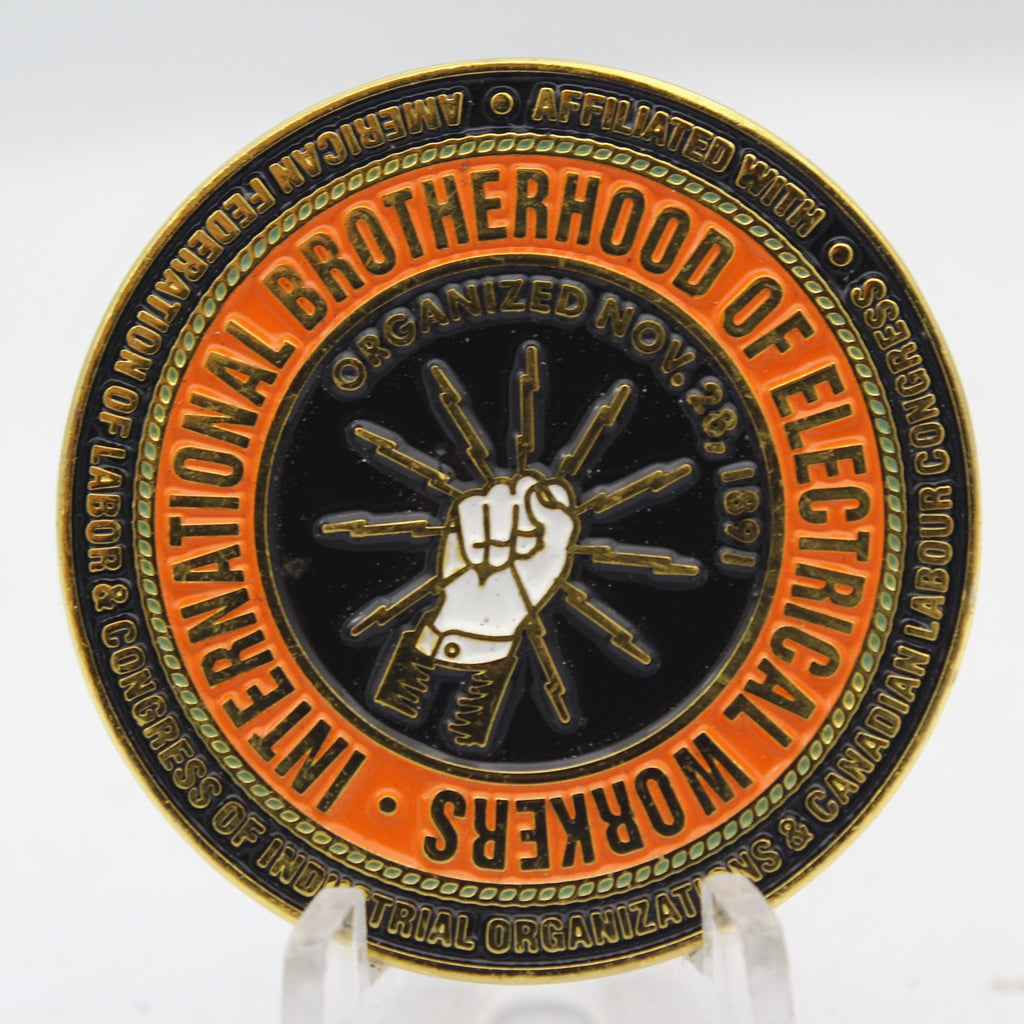 IBEW Local 2088 Cocoa Beach Astronaut Surfer Challenge Coin Pre-owned