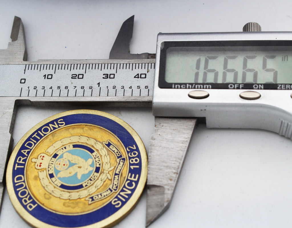 New South Wales Police Wireless Network Group Challenge Coin 1.65" Copper Pre-owned