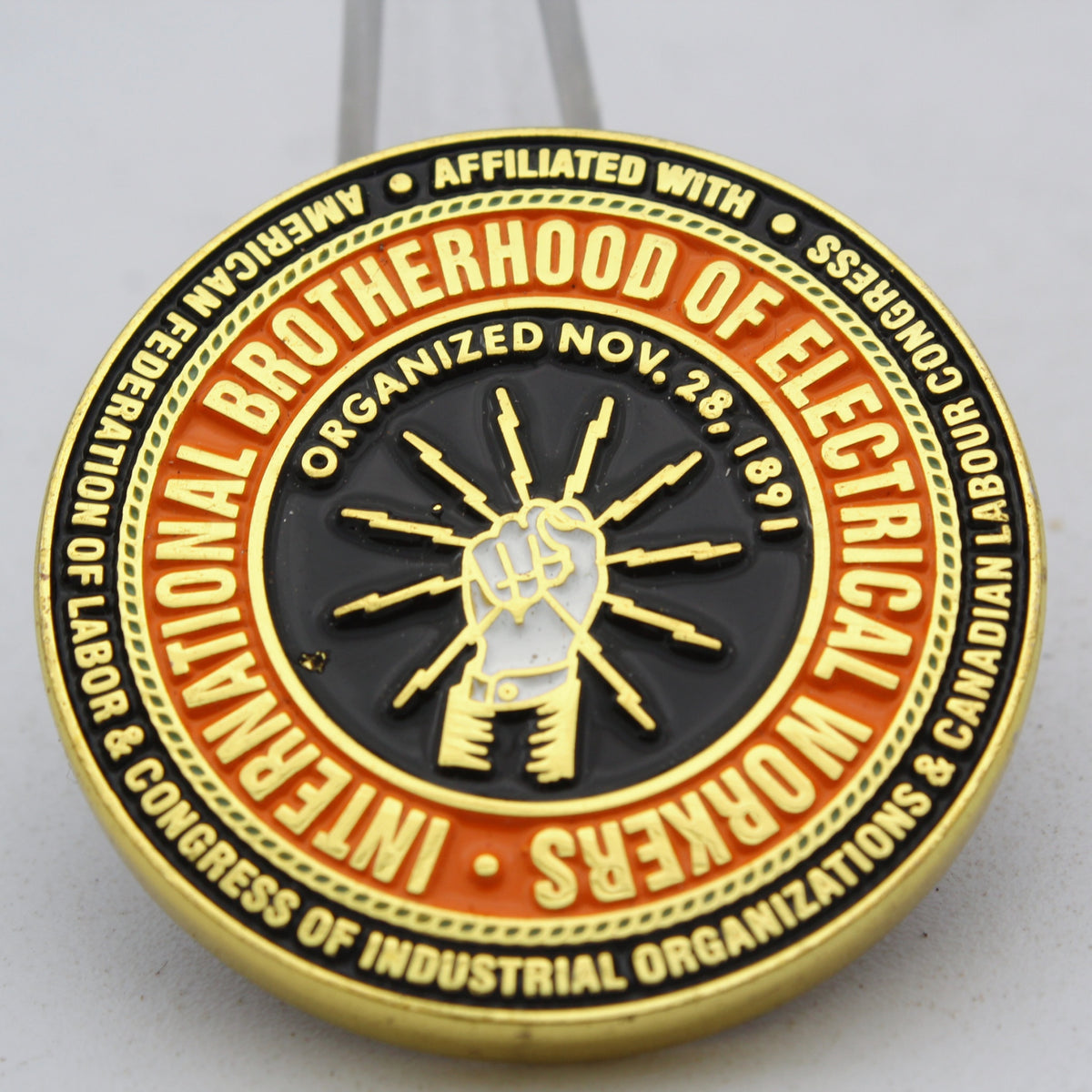 IBEW Local 2088 Cocoa Beach Astronaut Surfer Challenge Coin Pre-owned