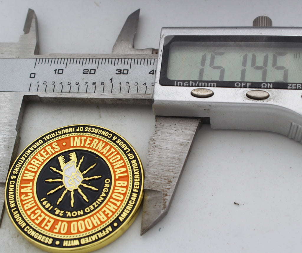 IBEW Local 2088 Cocoa Beach Astronaut Surfer Challenge Coin Pre-owned