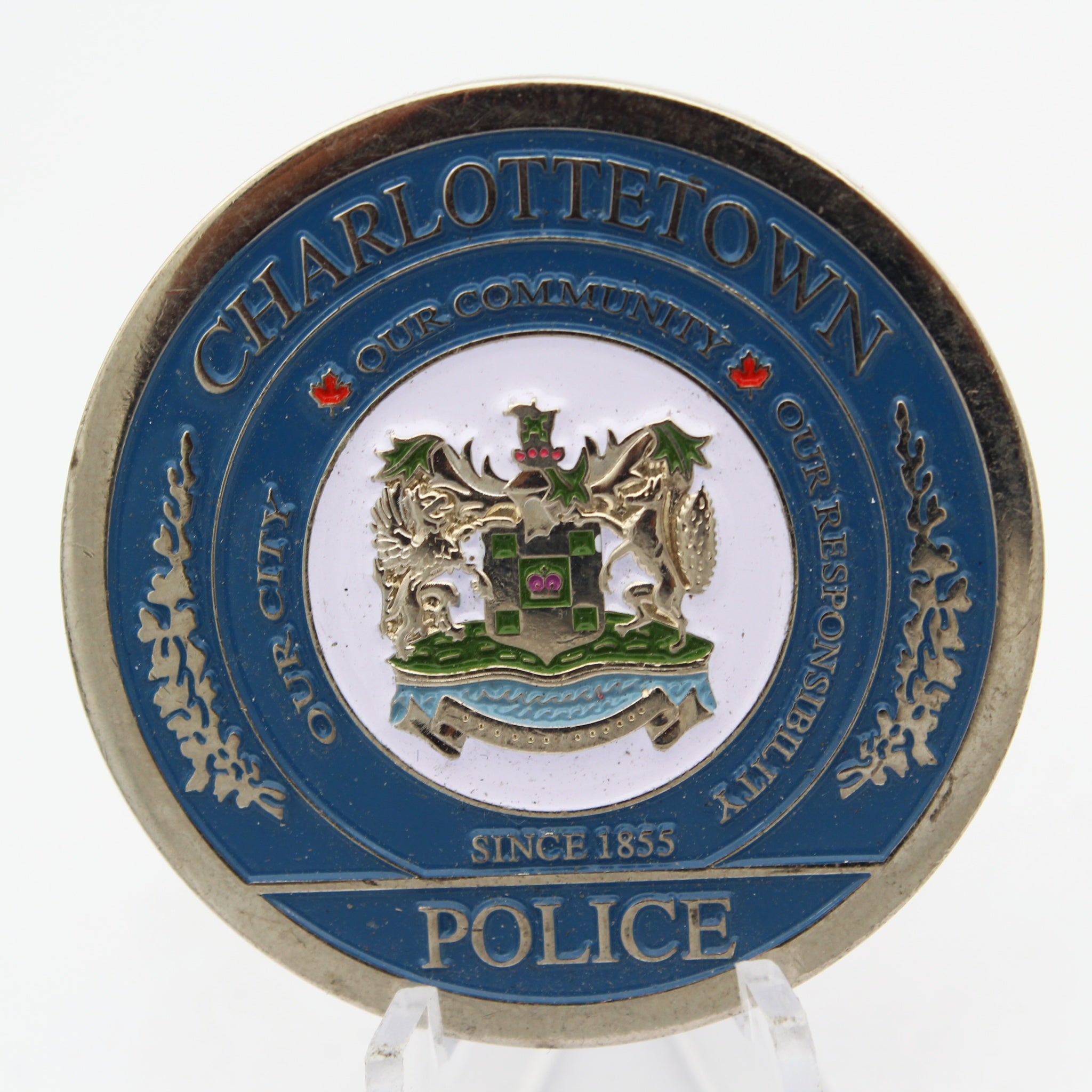 Charlottetown Police Challenge Coin Guardian of the Birthplace of Confederation 1.75" Copper Pre-owned