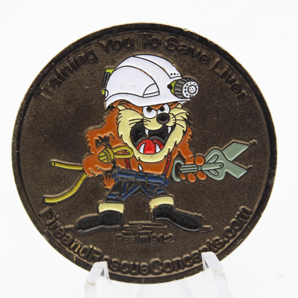 Fire & Rescue Concepts Challenge Coin Training You To Save Lives 1.5" Copper