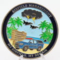 Airfield Management Challenge Coin Homestead Air Reserve Base Kraken AMOPS Copper Pre-owned
