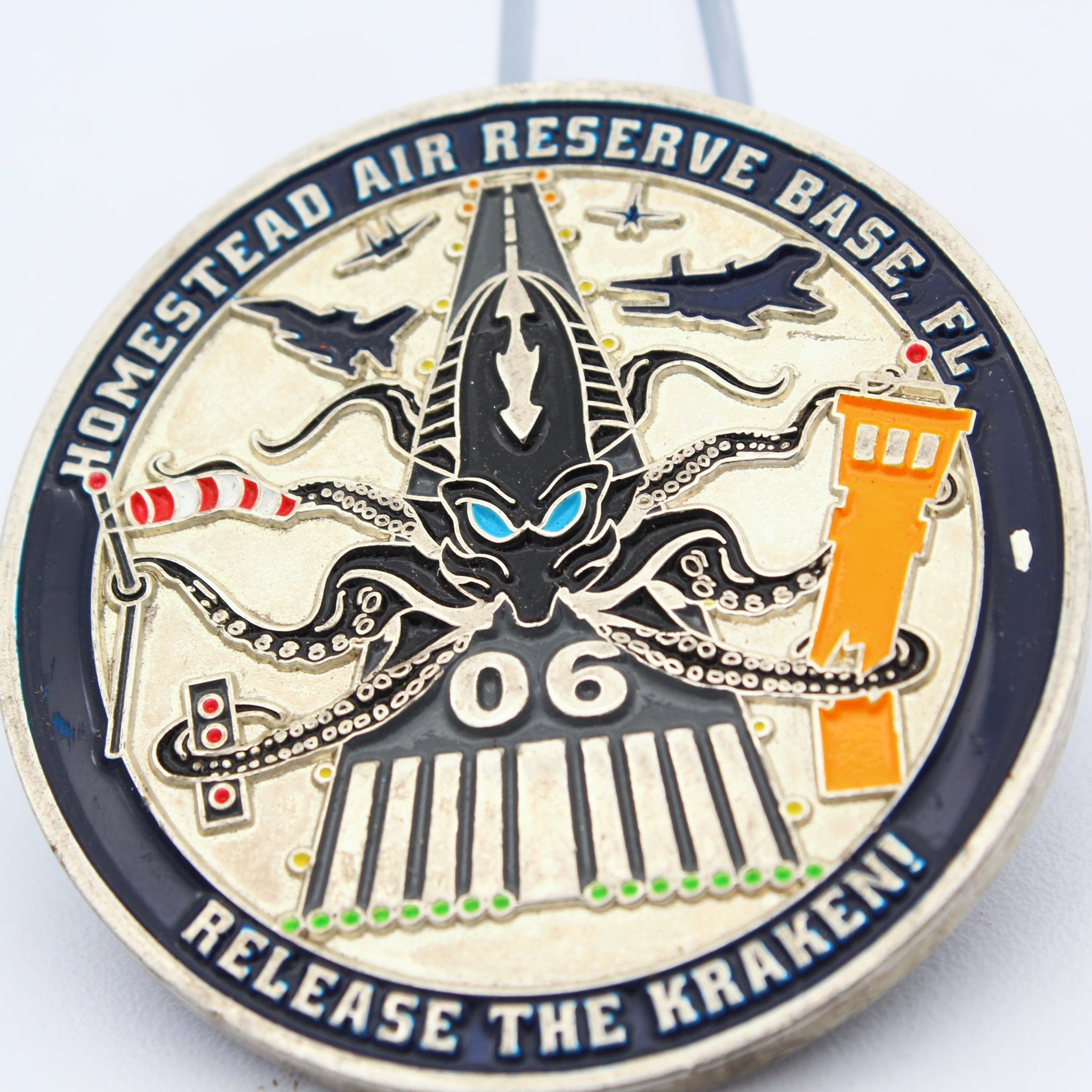 Airfield Management Challenge Coin Homestead Air Reserve Base Kraken AMOPS Copper Pre-owned