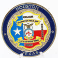 Houston Texas Air National Guard Fire Protection Challenge Coin 147th Attack Wing Copper Pre-owned