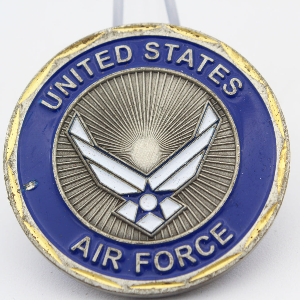 United States Air Force Christian Challenge Coin Armor of God Ephesians 6:13-17 Copper Pre-owned