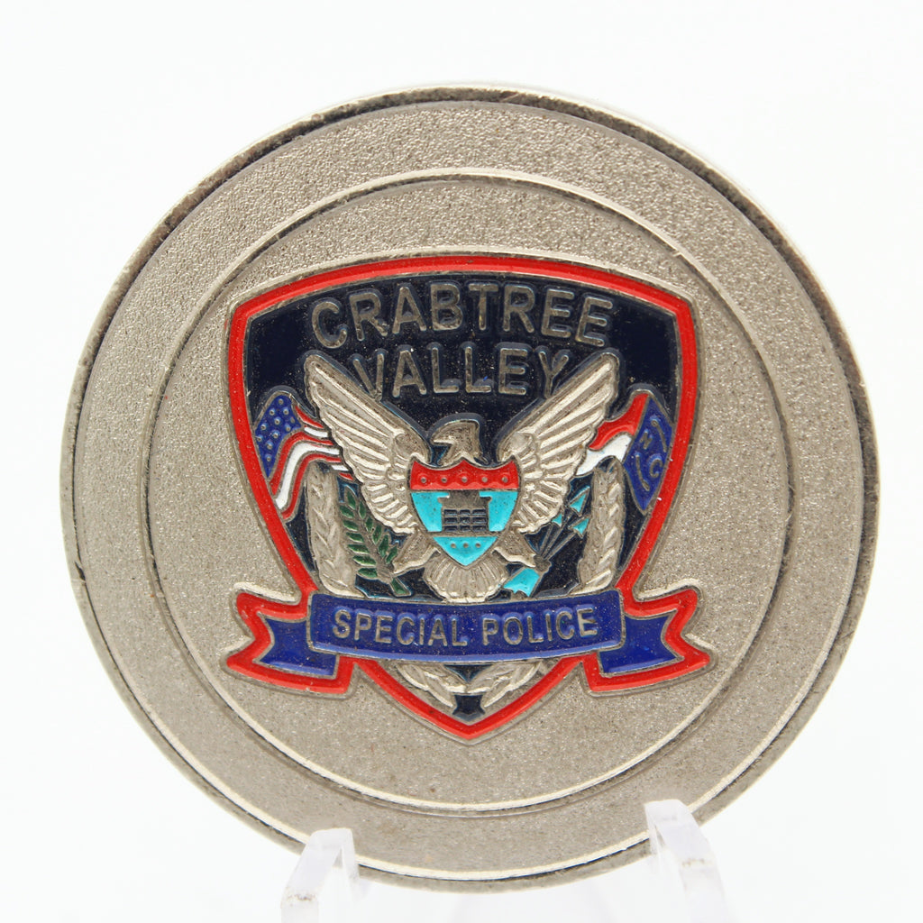 Crabtree Valley Special Police Coin North Carolina NC Challenge Coin 1.5" Copper