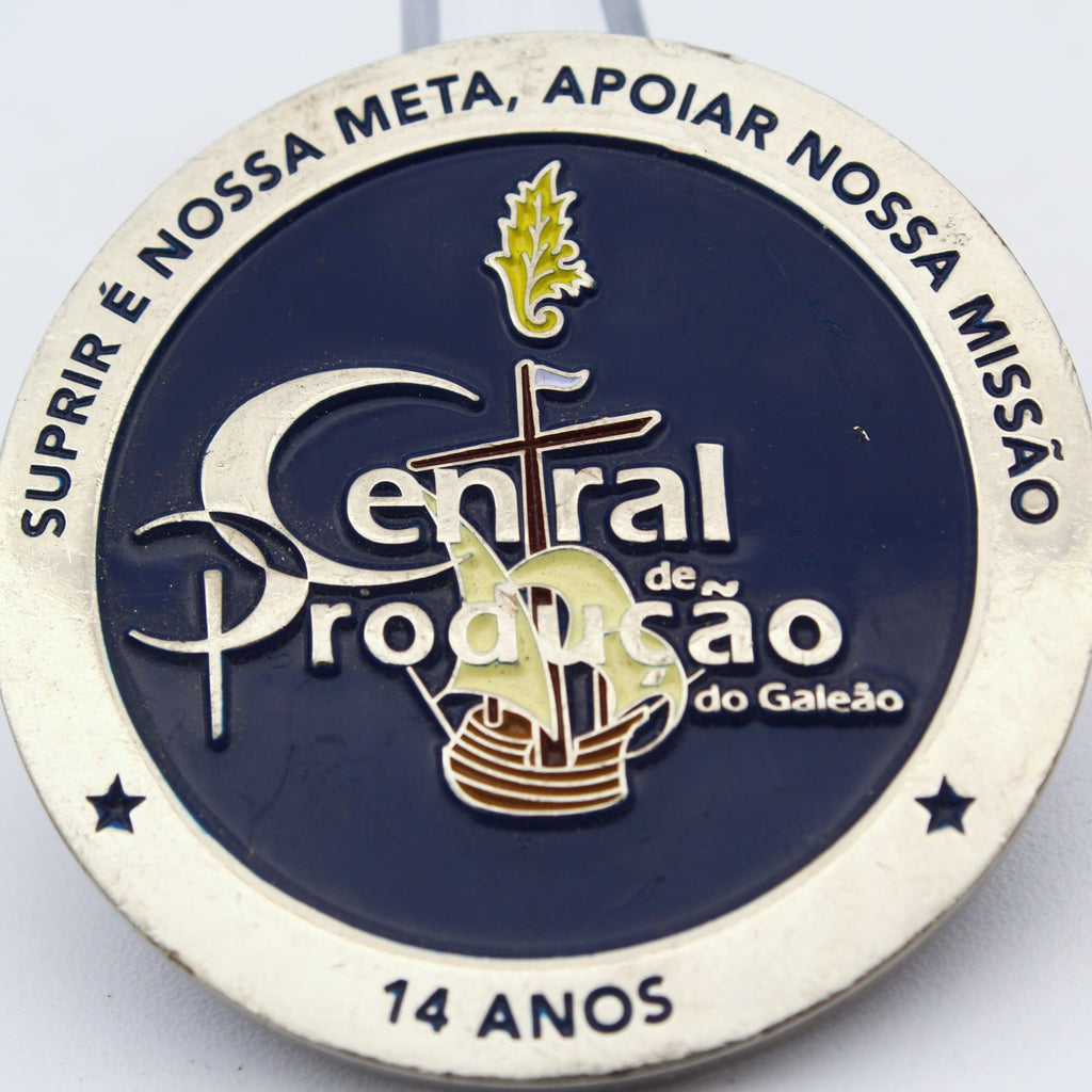 Brazil Air Force Galeão Support Group Challenge Coin GAP-GL Military Copper Pre-owned