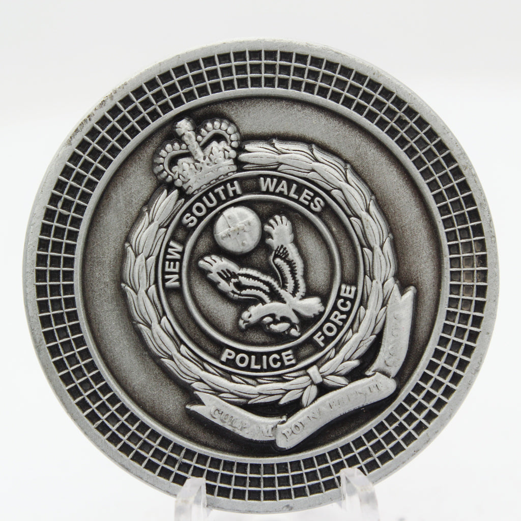 NSW Police Rescue & Bomb Disposal Unit Cartoon Mascot Challenge Coin 2.0 Inch Pre-owned