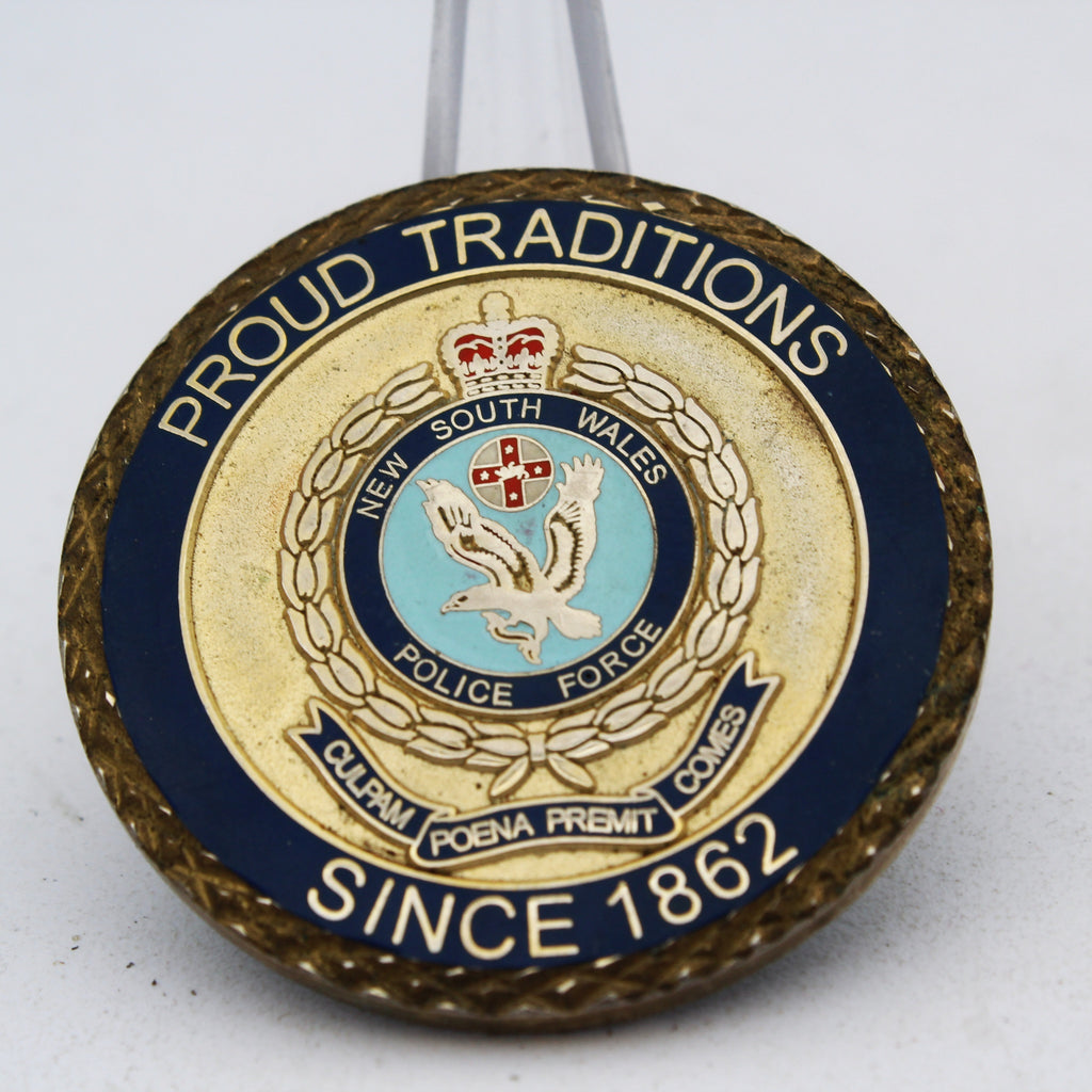 NSW Police Force Assistant Commissioner Proud Traditions Challenge Coin 1.65 Inch Pre-owned