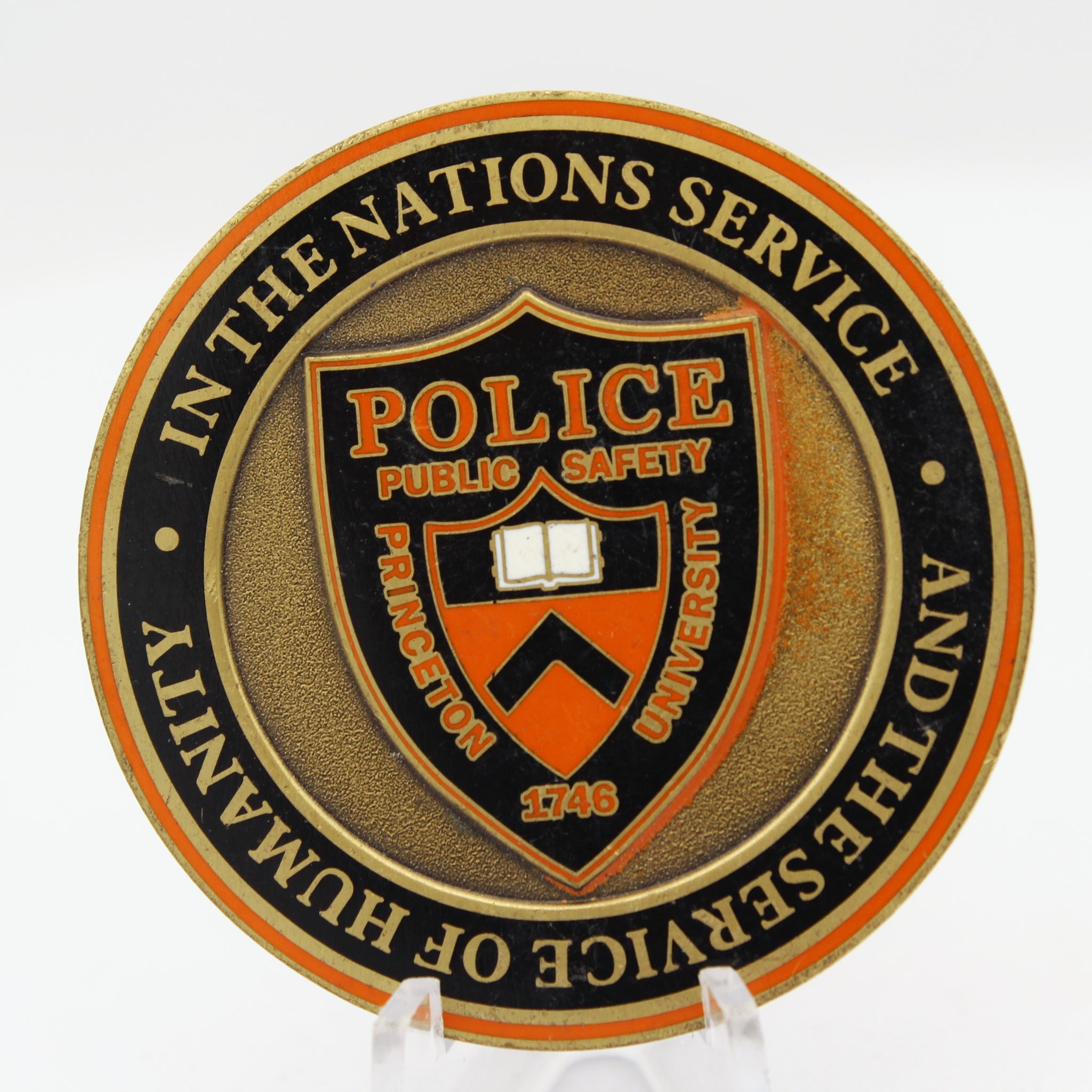 2pcs Princeton University Police Public Safety Challenge Coin 2” Copper Collectible