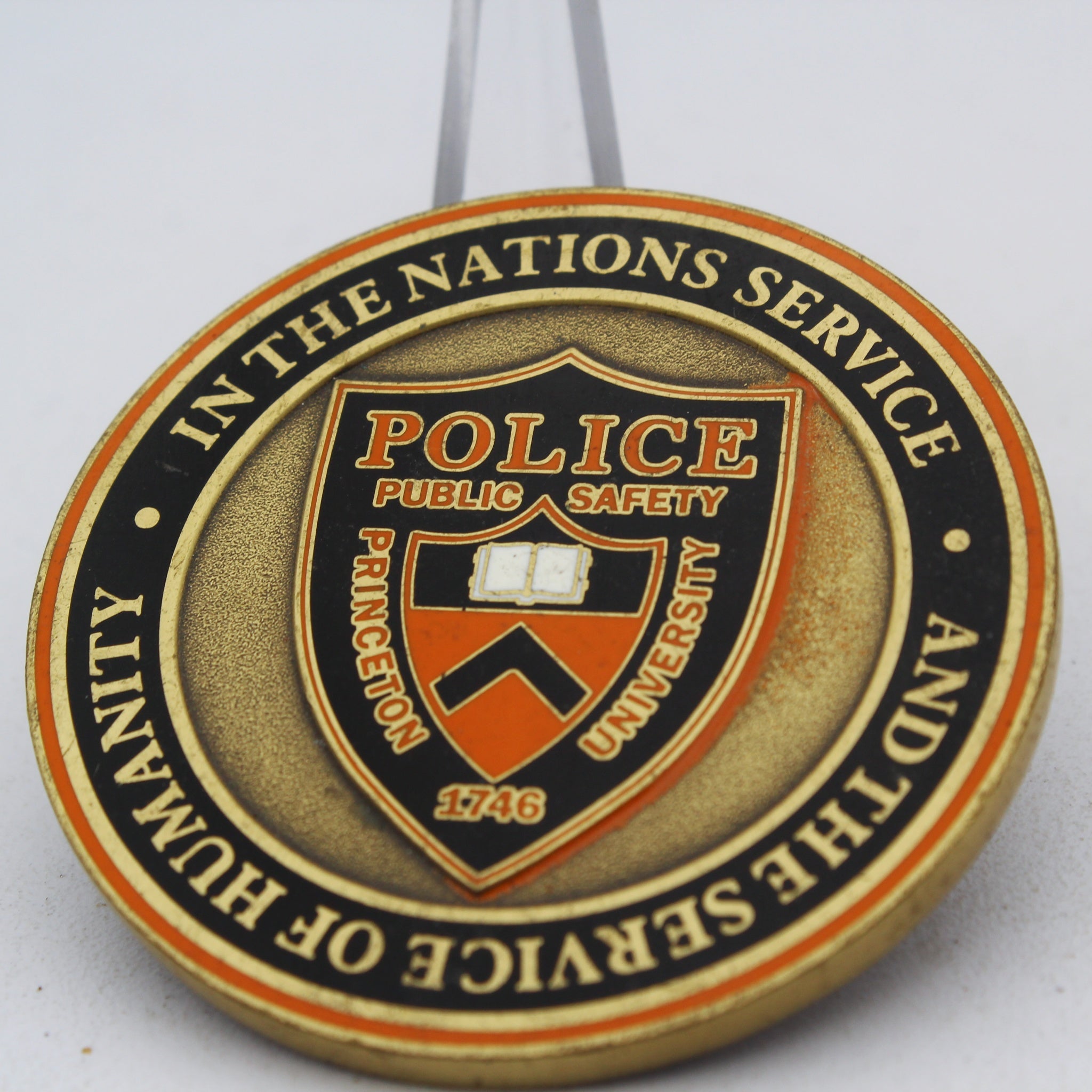 2pcs Princeton University Police Public Safety Challenge Coin 2” Copper Collectible