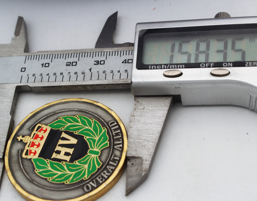 Norwegian Home Guard HV District 08 Chief’s Honor Challenge Coin 1.5” Copper Collectible Pre-owned
