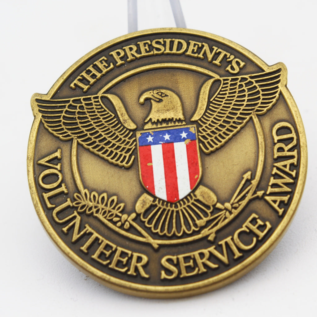 The President's Volunteer Service Award Challenge Coin 1.75" Copper Collectible Pre-owned