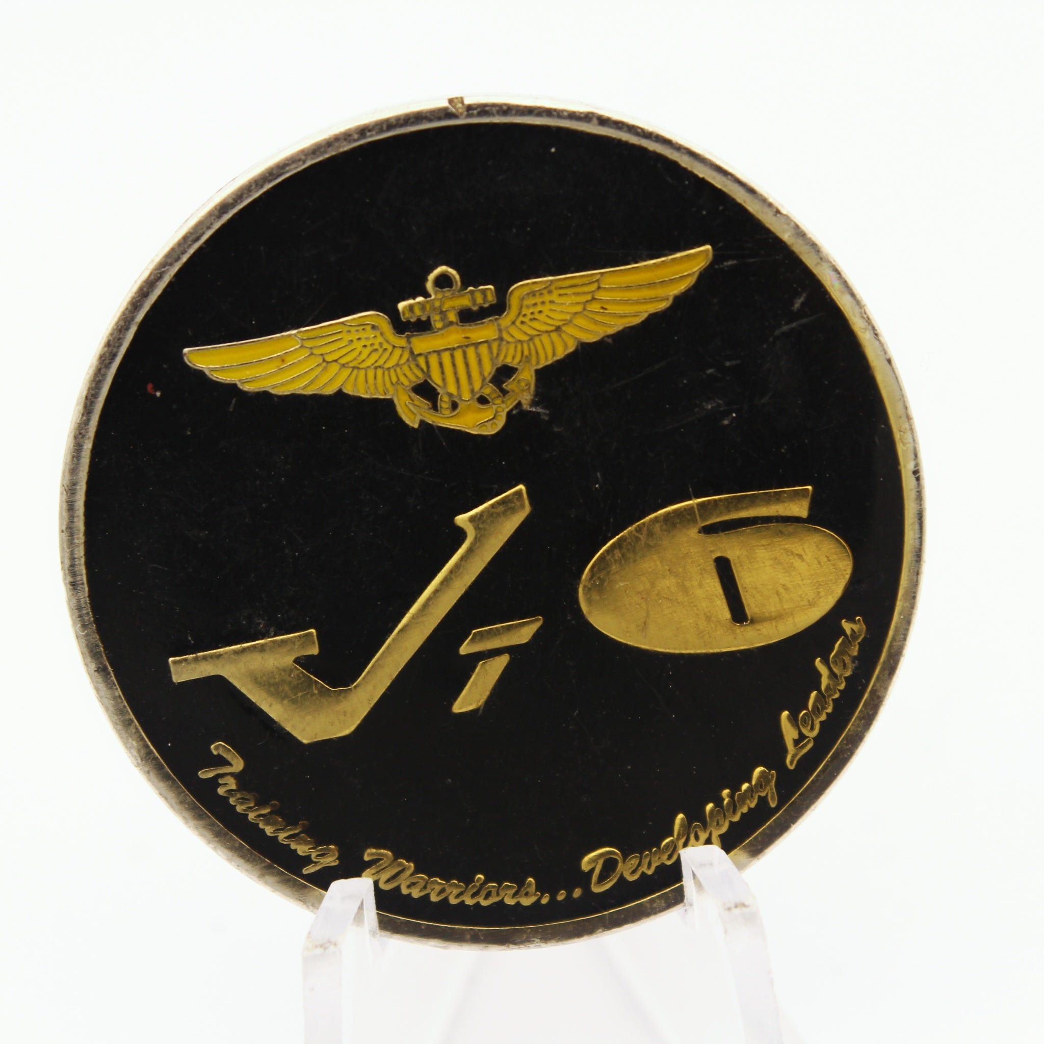 VT-6 VMT-6 Shooters Challenge Coin 1.5" Copper Military Collectible Pre-owned