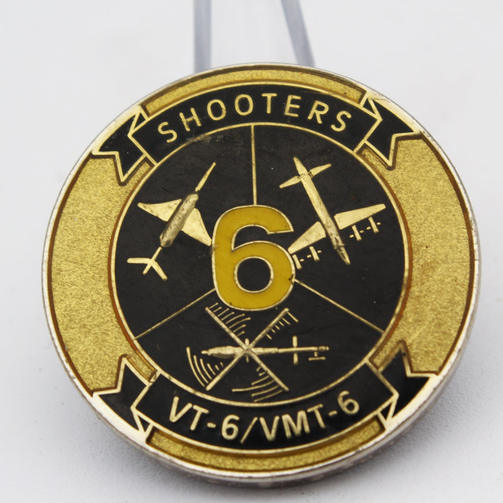 VT-6 VMT-6 Shooters Challenge Coin 1.5" Copper Military Collectible Pre-owned