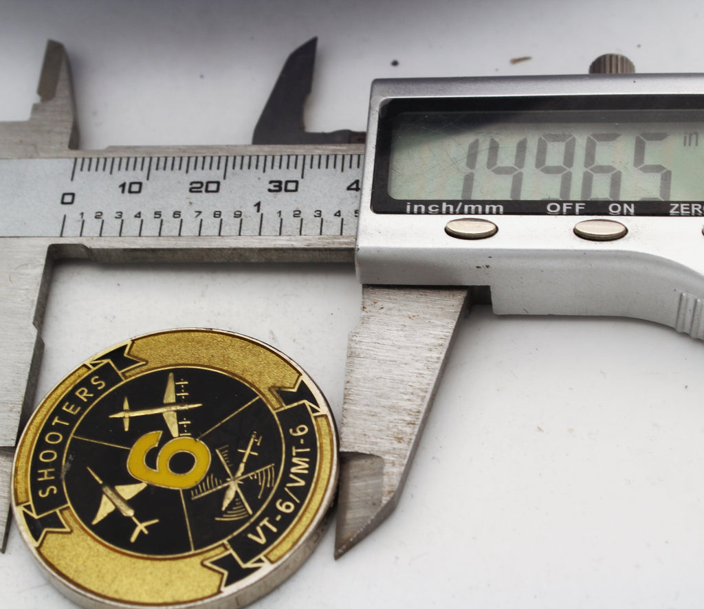 VT-6 VMT-6 Shooters Challenge Coin 1.5" Copper Military Collectible Pre-owned