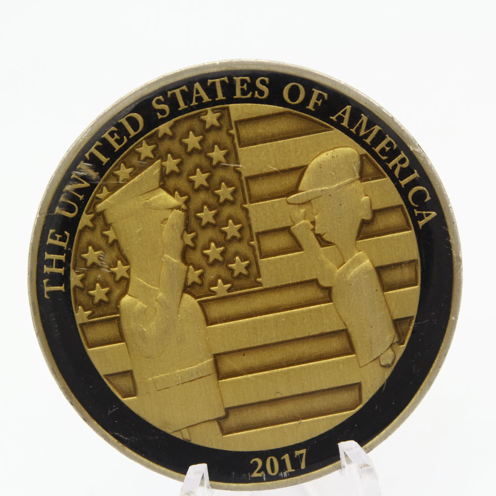US PENN Semper Fidelis This We'll Defend Challenge Coin 1.75" Collectible Pre-owned