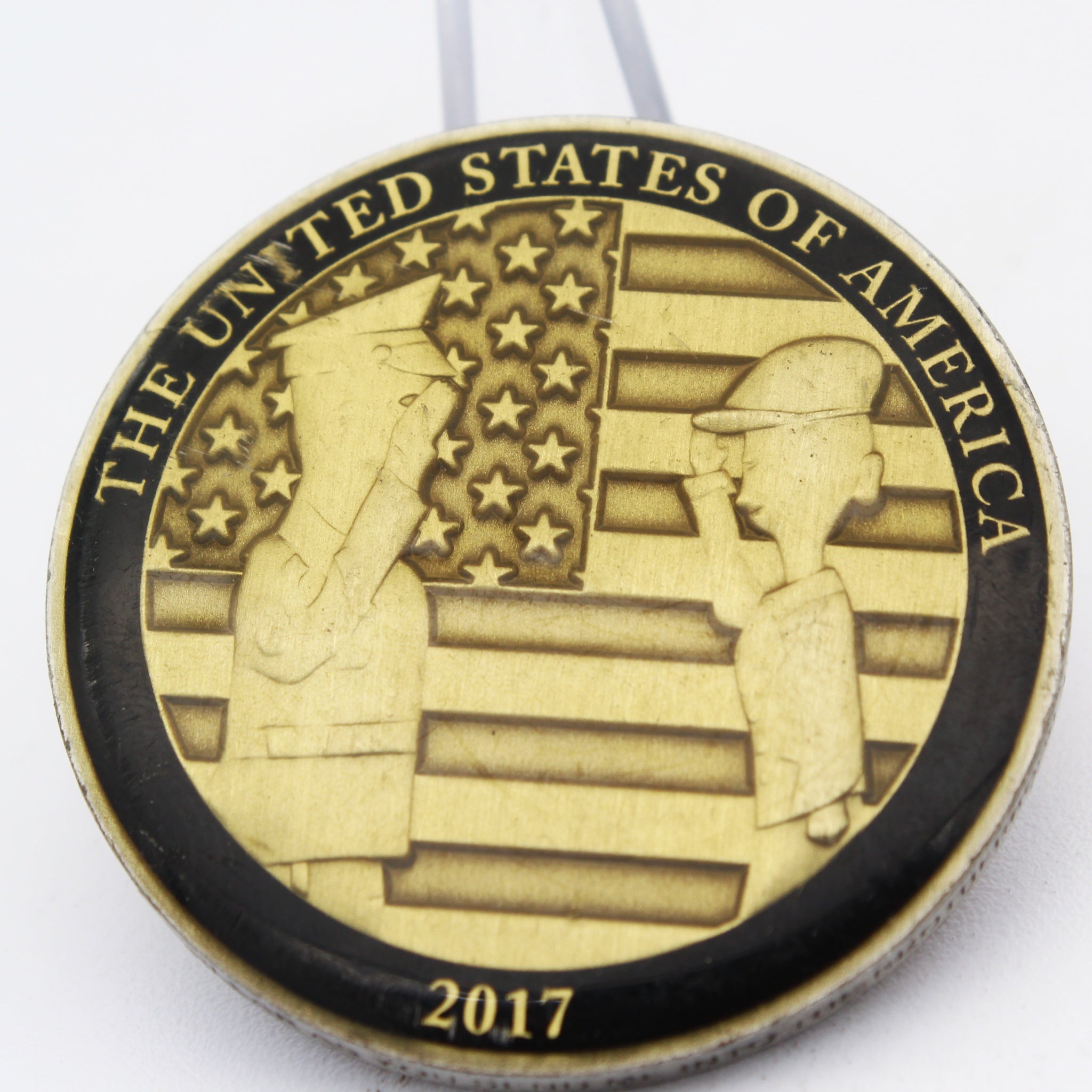 US PENN Semper Fidelis This We'll Defend Challenge Coin 1.75" Collectible Pre-owned