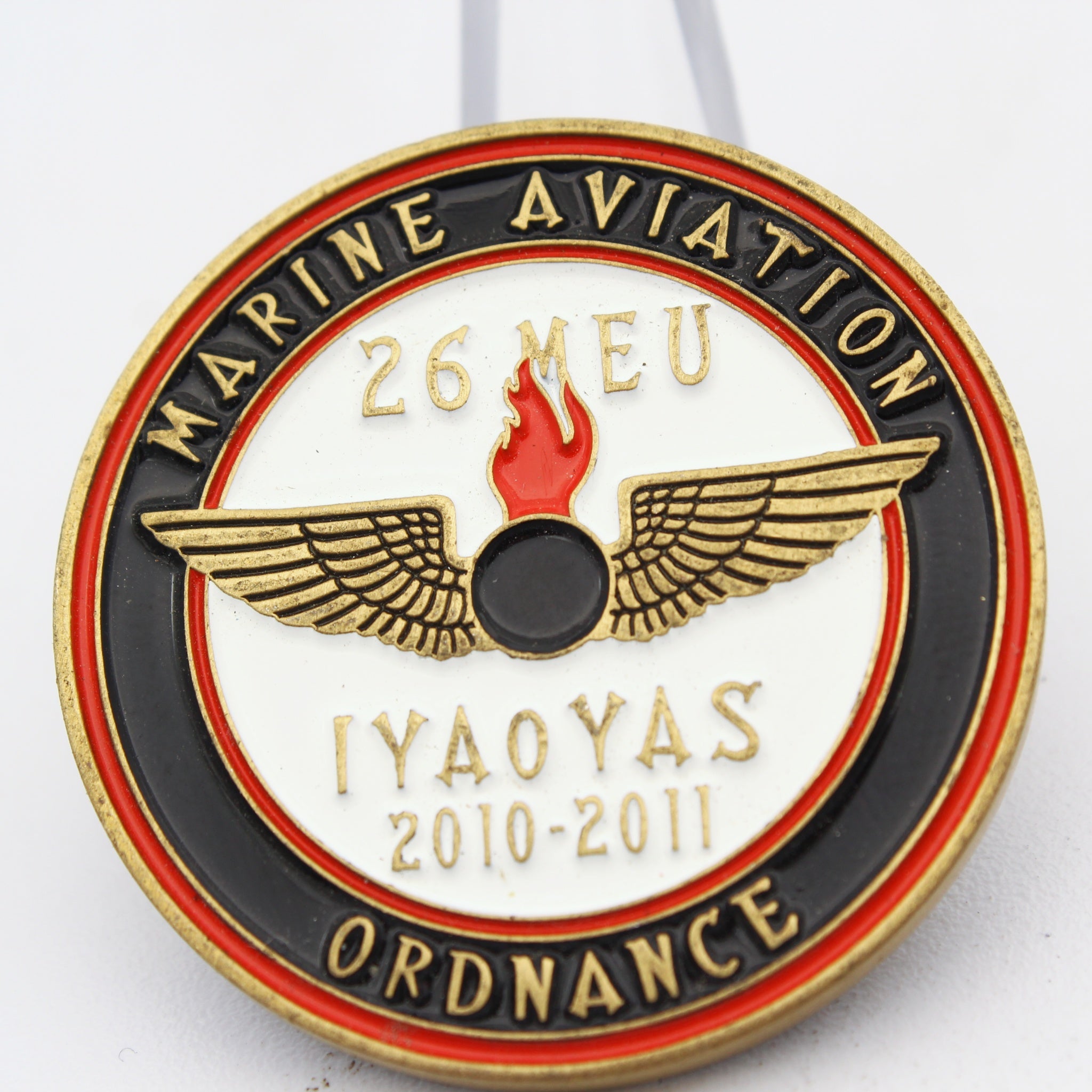 VMM-266 Rein Fighting Griffins Marine Aviation 26 MEU Ordnance Challenge Coin 1.5" Pre-owned
