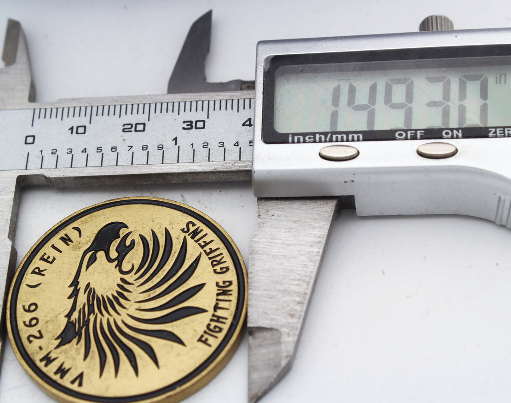 VMM-266 Rein Fighting Griffins Marine Aviation 26 MEU Ordnance Challenge Coin 1.5" Pre-owned