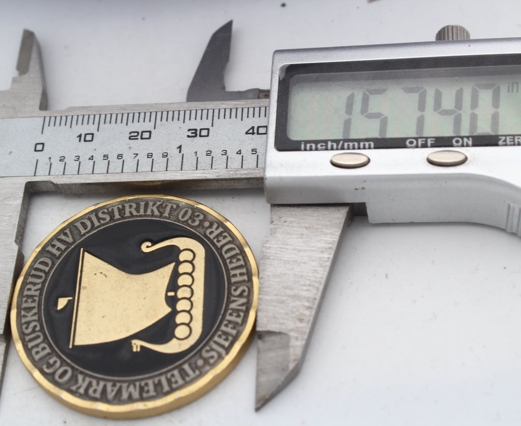 Norway Telemark og Buskerud HV Distrikt 03 Challenge Coin 1.5" Collectible Pre-owned