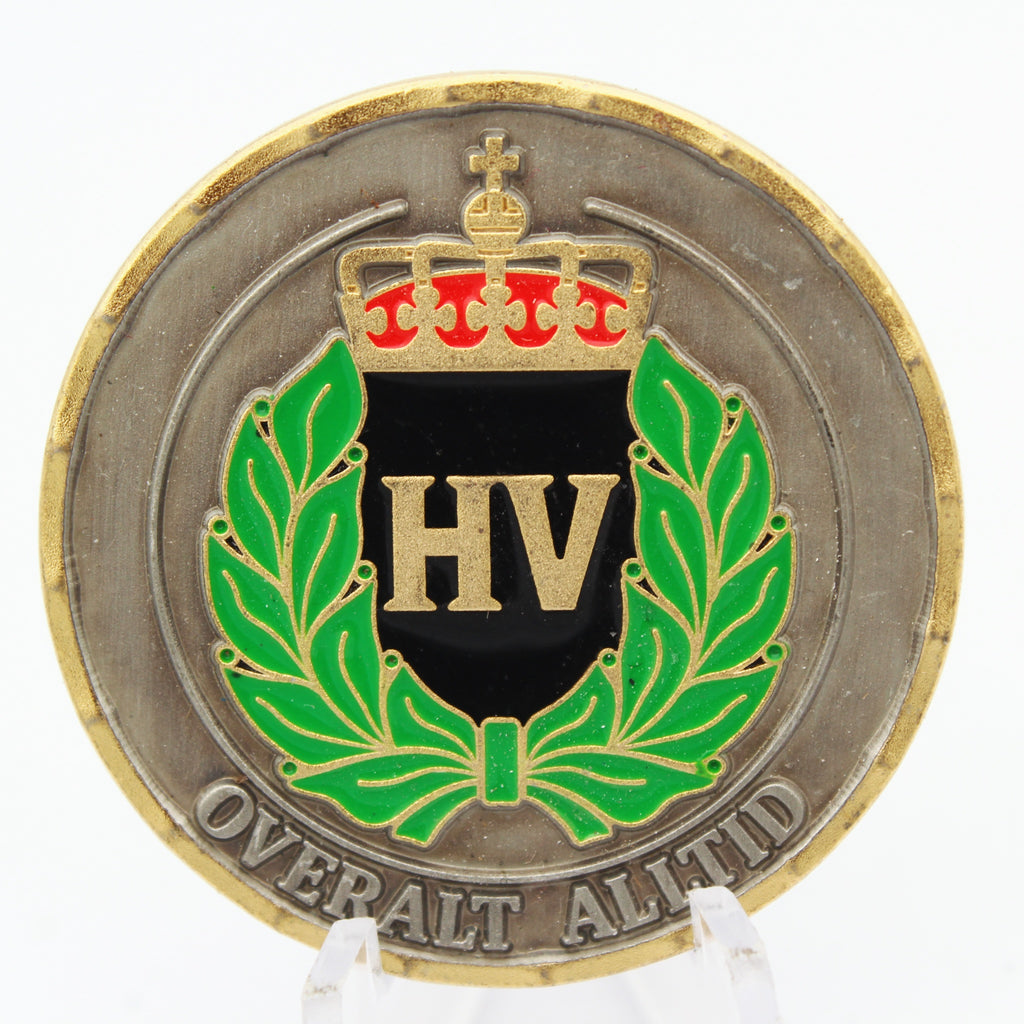 Norway Bergenhus Heimevernsdistrikt 09 Sjefens Heder Challenge Coin 1.5" Pre-owned