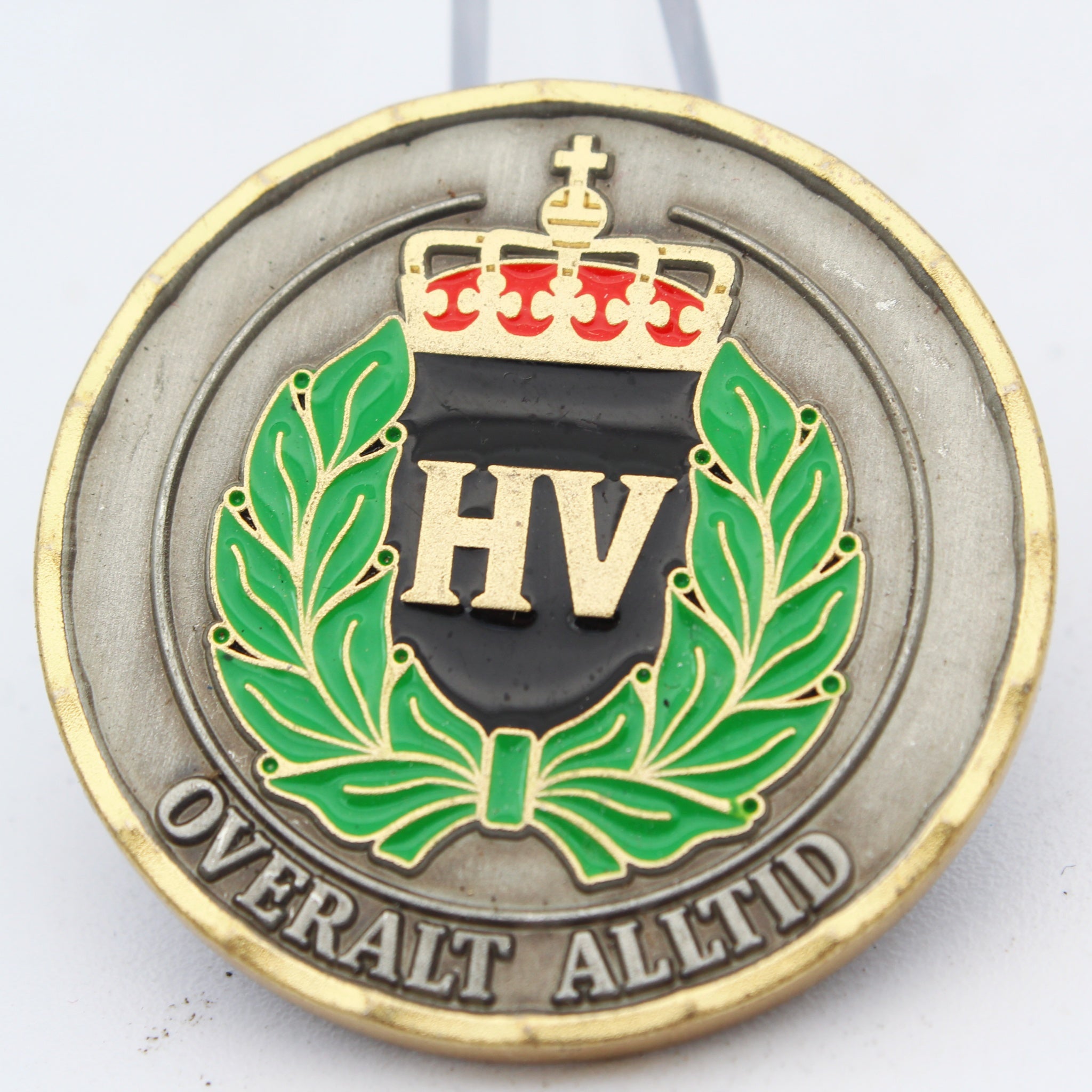 Norway Bergenhus Heimevernsdistrikt 09 Sjefens Heder Challenge Coin 1.5" Pre-owned