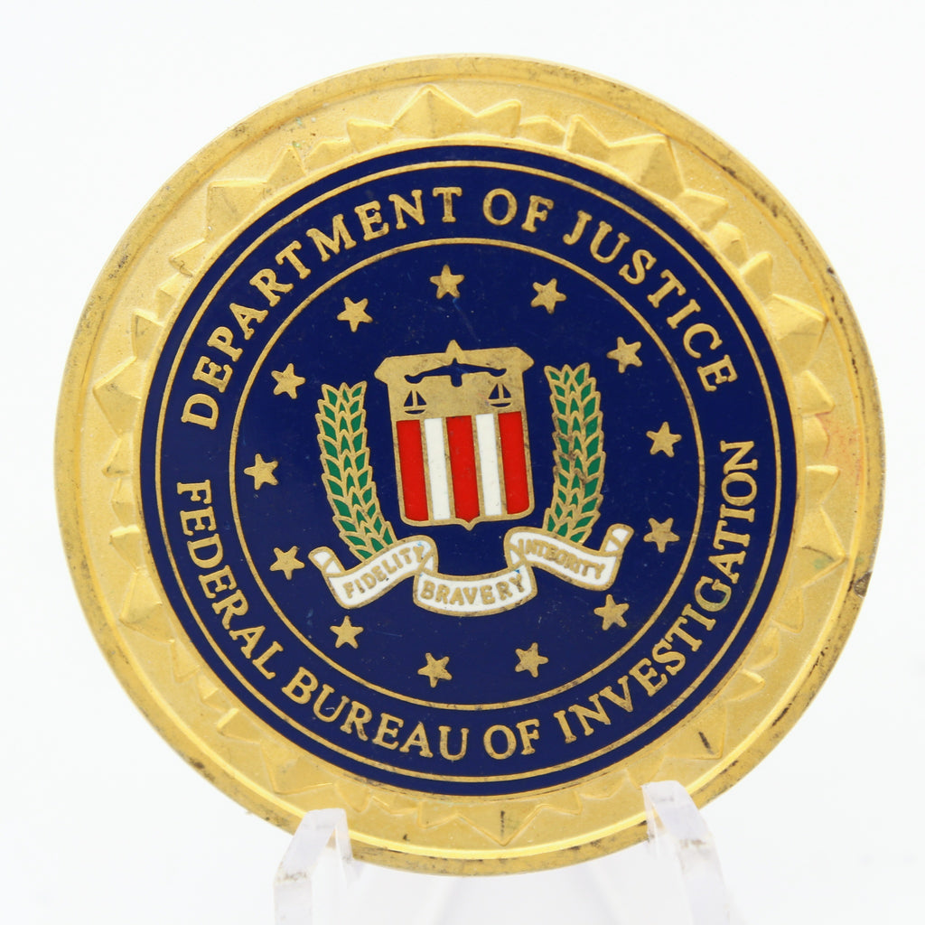 FBI Federal Bureau of Investigation Operational Medicine Challenge Coin 1.5" Pre-owned
