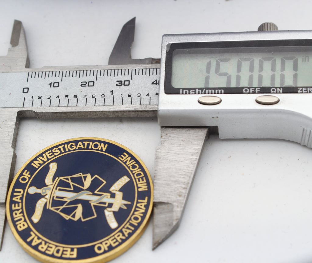FBI Federal Bureau of Investigation Operational Medicine Challenge Coin 1.5" Pre-owned