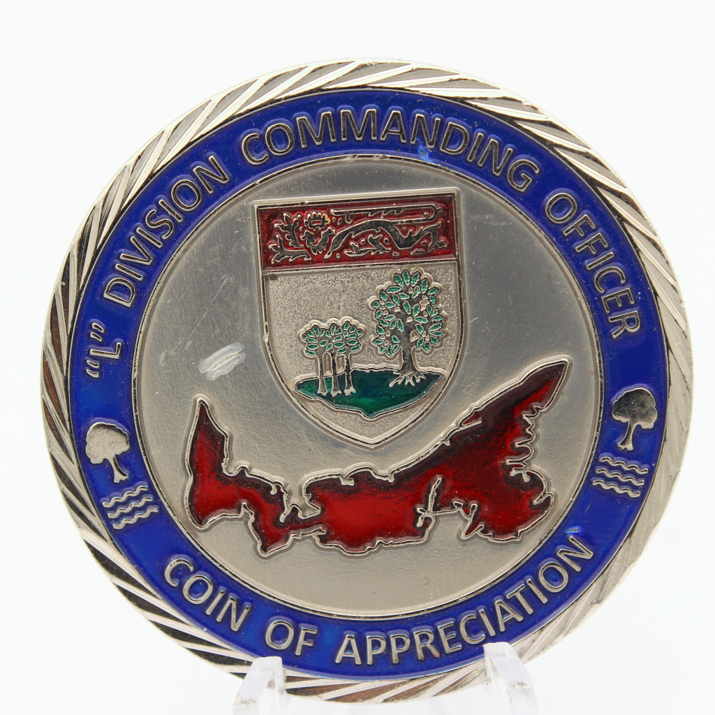 Royal Canadian Mounted Police L Division Commanding Officer Challenge Coin 1.75"Pre-owned