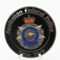Australian Federal Police New York UN Mission Challenge Coin 1.75" Copper Pre-Owned