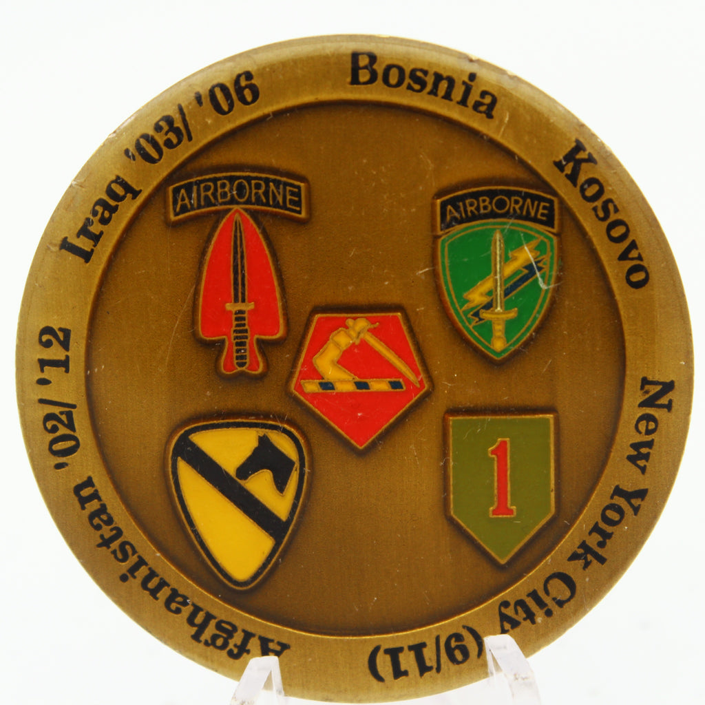 126th Military History Detachment Warrior Bards Challenge Coin 1.75" Copper Pre-Owned