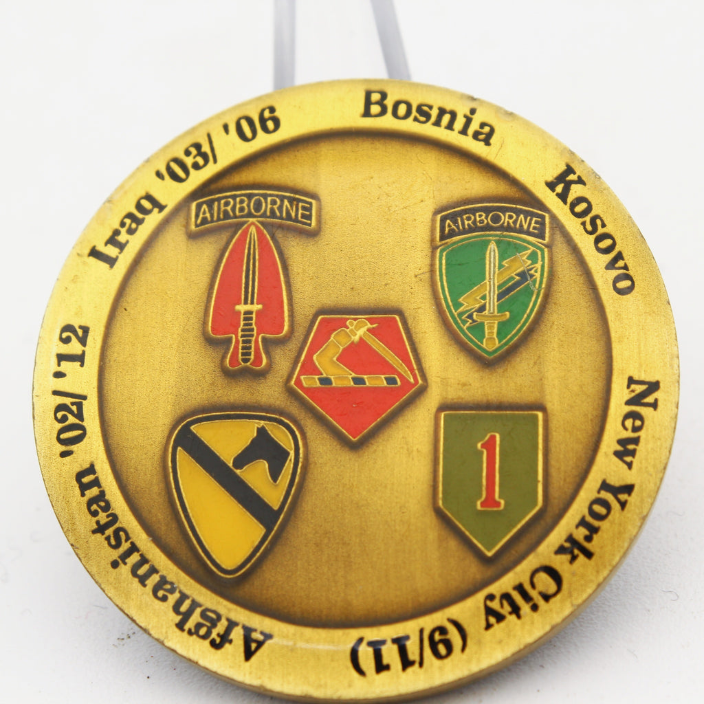 126th Military History Detachment Warrior Bards Challenge Coin 1.75" Copper Pre-Owned